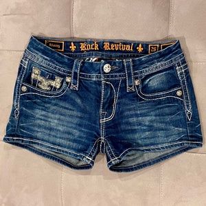 Rock Revival Jean Shorts Size 26